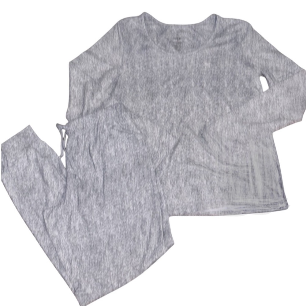 Born 2Pc Heathered Gray Loungewear/ Cold Weather PJ Set